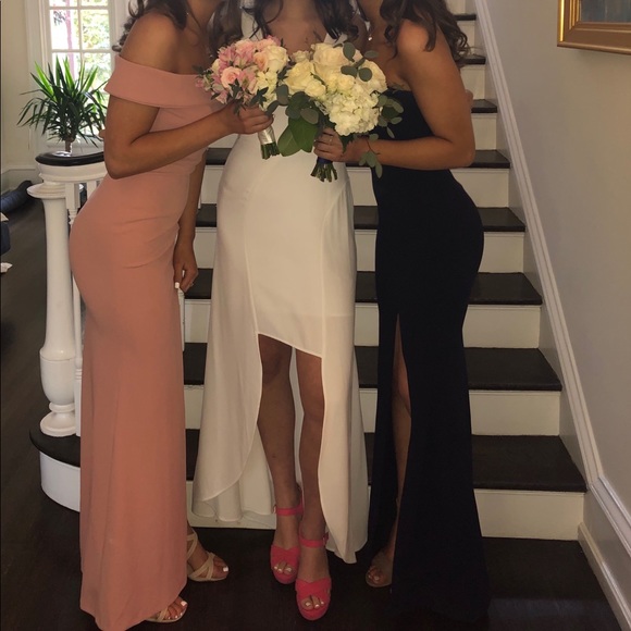 Windsor Dresses & Skirts - Navy blue evening gown with a slit